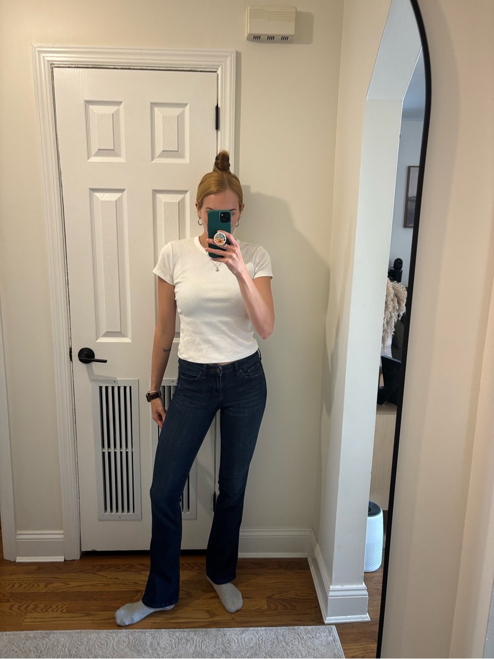 Banana republic slim bootcut jeans size 27/4L I am 5”7